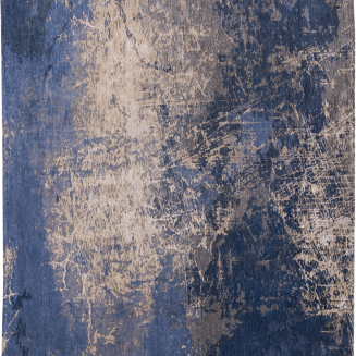  Louis de Poortere Mad Men Cracks abyss blue round rug - 3