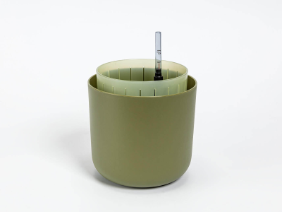 PLASTIA TOLITA AIR Donica samonawadniająca okrągła 19 cm zielony