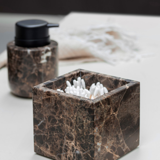 Pojemnik łazienkowy Mette Ditmer Denmark Marble Cube Brown | BESTSELLER | SZYBKA WYSYŁKA 24H - 2