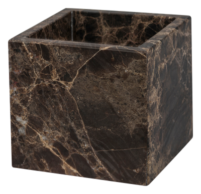 Pojemnik łazienkowy Mette Ditmer Denmark Marble Cube Brown | BESTSELLER | SZYBKA WYSYŁKA 24H