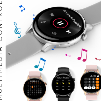 Smartwatch Damski RUBICON RNCF10 Silver/Grey SMARUB238 - 9