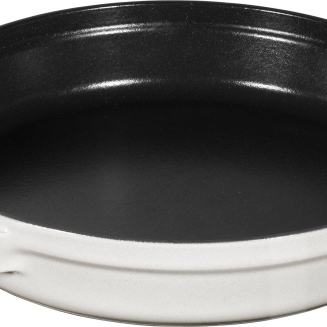  Set of 3 Staub cast iron cookware with lid - 24 cm, white truffle - 3