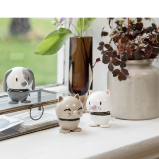 Hoptimist Cat White Figurine - 2
