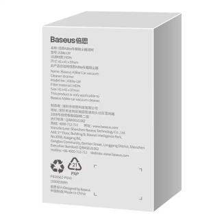 Filtr do odkurzacza samochodowego Baseus A3lite 2 szt (biały) - 7