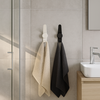 Wieszak ścienny podwójny Zone Denmark Puck Black - 2