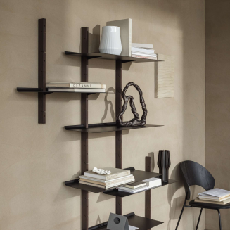 Eva Solo Smile Smoked Oak & Black 170cm Wall Shelf - 4