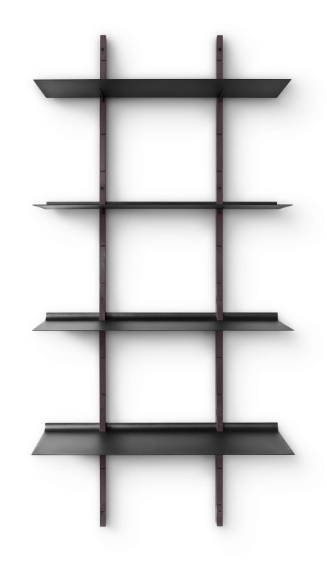 Eva Solo Smile Smoked Oak & Black 170cm Wall Shelf
