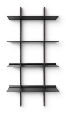 Eva Solo Smile Smoked Oak & Black 170cm Wall Shelf