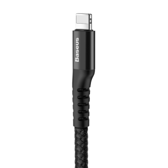 Kabel sprężynowy Lightning Baseus Spring 1m 2A (czarny) - 3