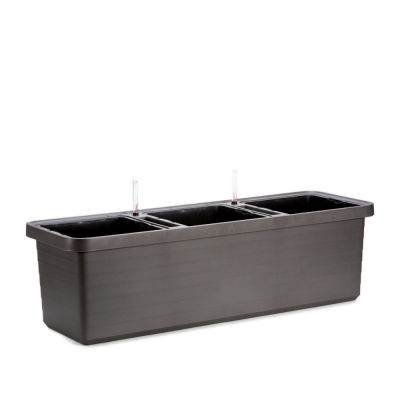 Donica samo-nawadniająca Urbalive Berberis Trio 117x39 cm szary