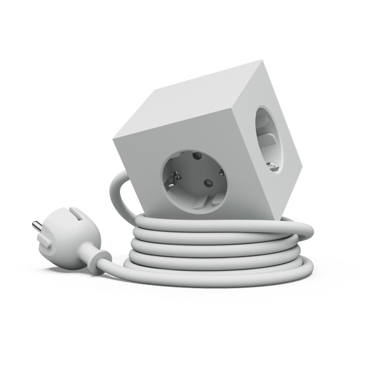 Listwa zasilająca Avolt Square 1 z podwójnym USB-C 30 W i magnetyczną podstawą 1.8 m szara