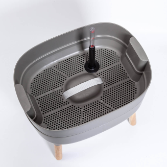 Kwietnik Plastia Urbalive 77x50x38 cm szary - 4