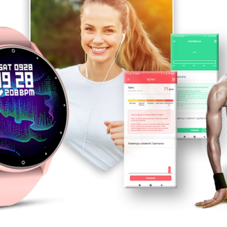 Smartwatch GIEWONT Różowy GW120-1 - 5