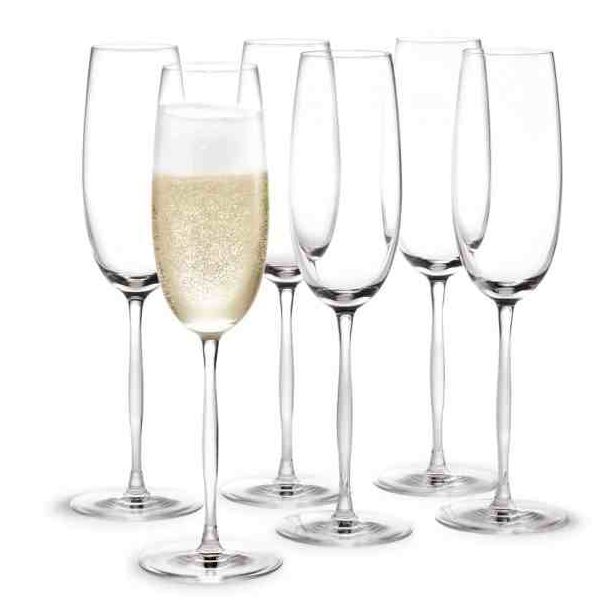  Holmegaard Cabernet champagne glasses - 6 pieces