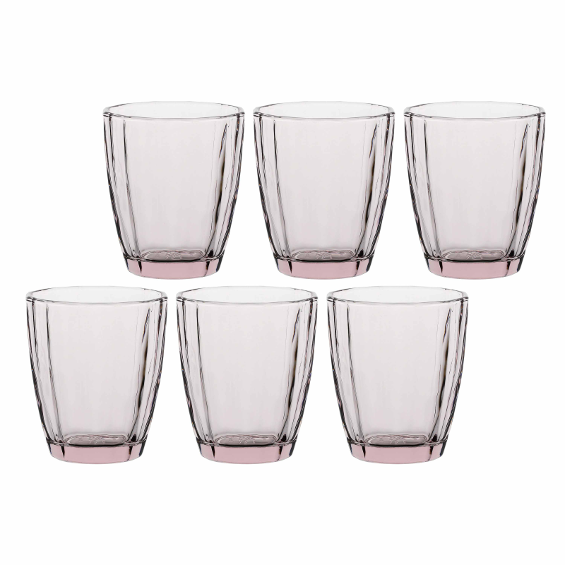  Set of 6 Rose&Tulipani Amami glasses Light pink 320 ml