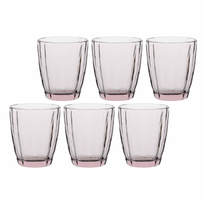  Set of 6 Rose&Tulipani Amami glasses Light pink 320 ml
