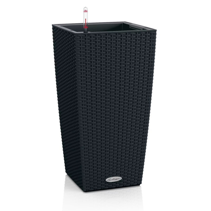  Lechuza Cubico Cottage 30 planter | 40 graphite black