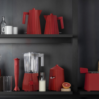 Alessi Plisse hand blender red - 2
