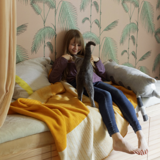 Koc Lapuan Kankurit KAAMOS white-orange 100x150 cm - 3