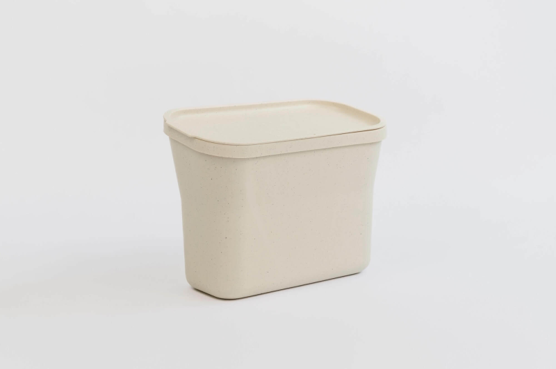 PLASTIA Wiszący pojemnik na bioodpady 27.5x14 cm kremowy