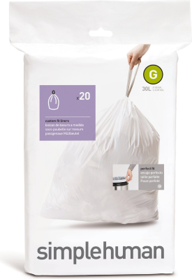  Simplehuman G garbage bags 30l, 20 pieces