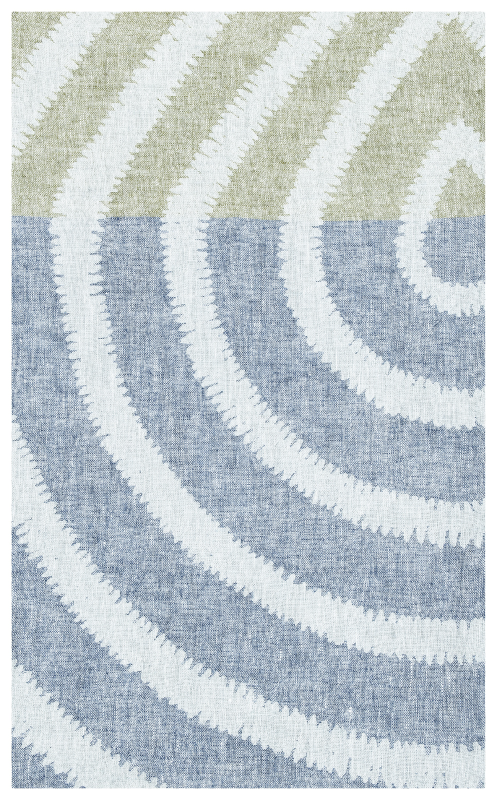 Ręcznik Lapuan Kankurit METSALAMPI blueberry-olive 95x180 cm