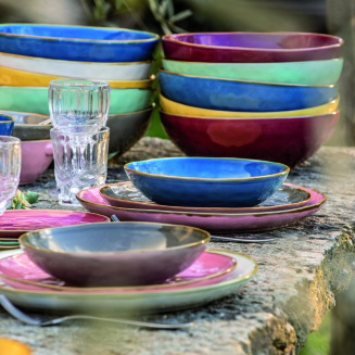  Rose&Tulipani | Set of 6 round Concerto Ottanio bowls - Blue-green, 7 cm - 3