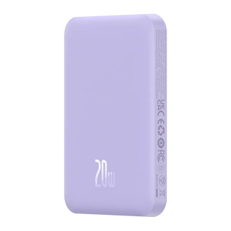 Magnetyczny mini powerbank Baseus 5000mAh 20W (fioletowy) - 4