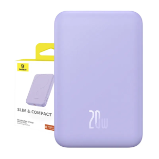 Magnetyczny mini powerbank Baseus 5000mAh 20W (fioletowy) - 2