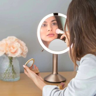  Simplehuman Trio 1x illuminated sensor mirror | 5x | 10x rose gold - 6