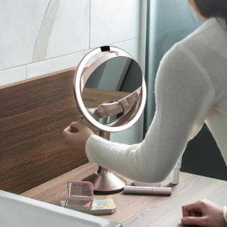  Simplehuman Trio 1x illuminated sensor mirror | 5x | 10x rose gold - 5