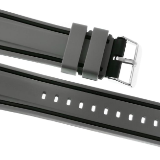 Pasek silikonowy SZARO-CZARNY U14-22-6 - 4