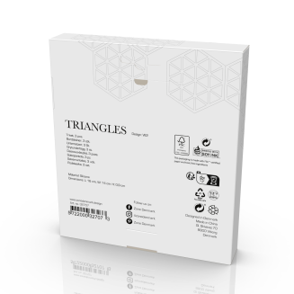 Set of 3 Zone Denmark Triangles Lupin&Sand&Terracotta coasters - 7