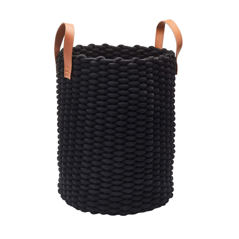  Aquanova Rudon Black laundry basket 55 cm