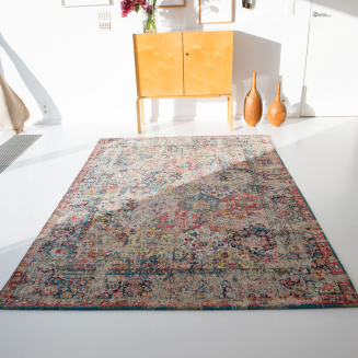  Louis de Poortere Antiquarian Bakthiari janissary multi rug - 7