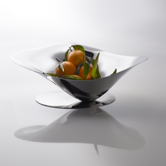 Casa Bugatti Petalo fruit bowl, chrome - 4