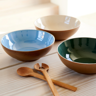 Bitz Wood Ocean Stoneware salad bowl 30 cm - 2