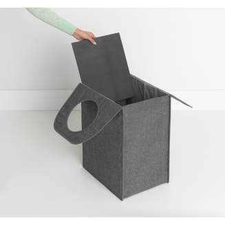  Brabantia foldable laundry basket 55l pepper black - 2