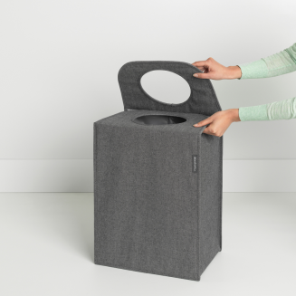  Brabantia foldable laundry basket 55l pepper black - 4