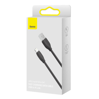 Kabel USB do Lightning Baseus Jelly, 2,4A 1,2m (czarny) - 7