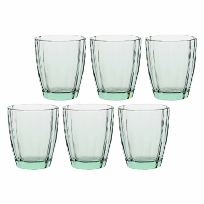  Set of 6 Rose&Tulipani Amami Light Green glasses 320 ml