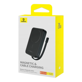 Powerbank magnetyczny Baseus Magnetic Mini 10000mAh, Lightning 20W MagSafe (czarny) - 8