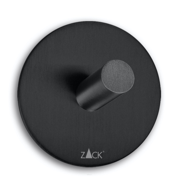 Zack Duplo round towel rack, matt black