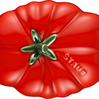  Mini Cocotte ceramic oval tomato Staub - 500 ml, Red - 5