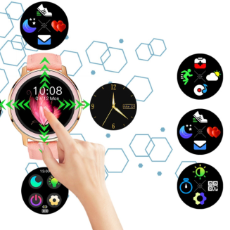 Smartwatch Damski RUBICON RNBE66 Black SMARUB124 - 6