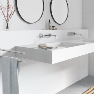 Zack Atore double bathroom rail, matt, 46 cm - 3