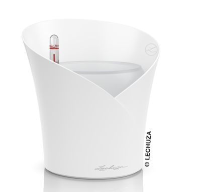  Lechuza Orchidea Color orchid planter, white