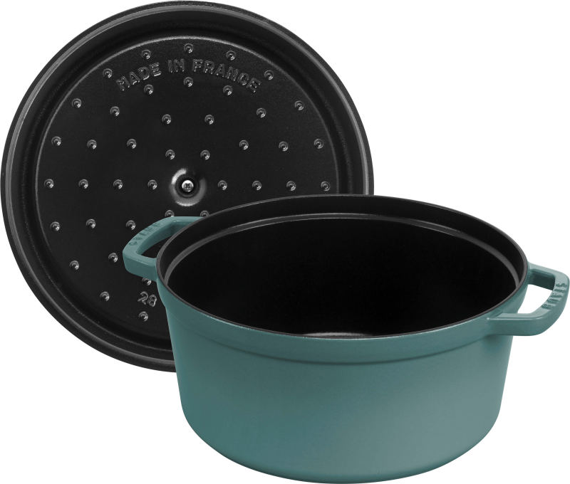  Round cast iron pot Staub - 6.7 ltr, Eucalyptus