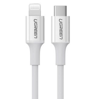 Kabel Lightning do USB-C UGREEN 3A US171, 1.5m (biały) - 2