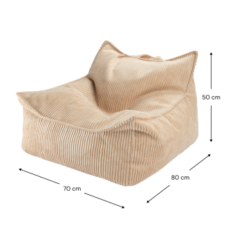  Wigiwama Beanbag Chair Brown Sugar - 8